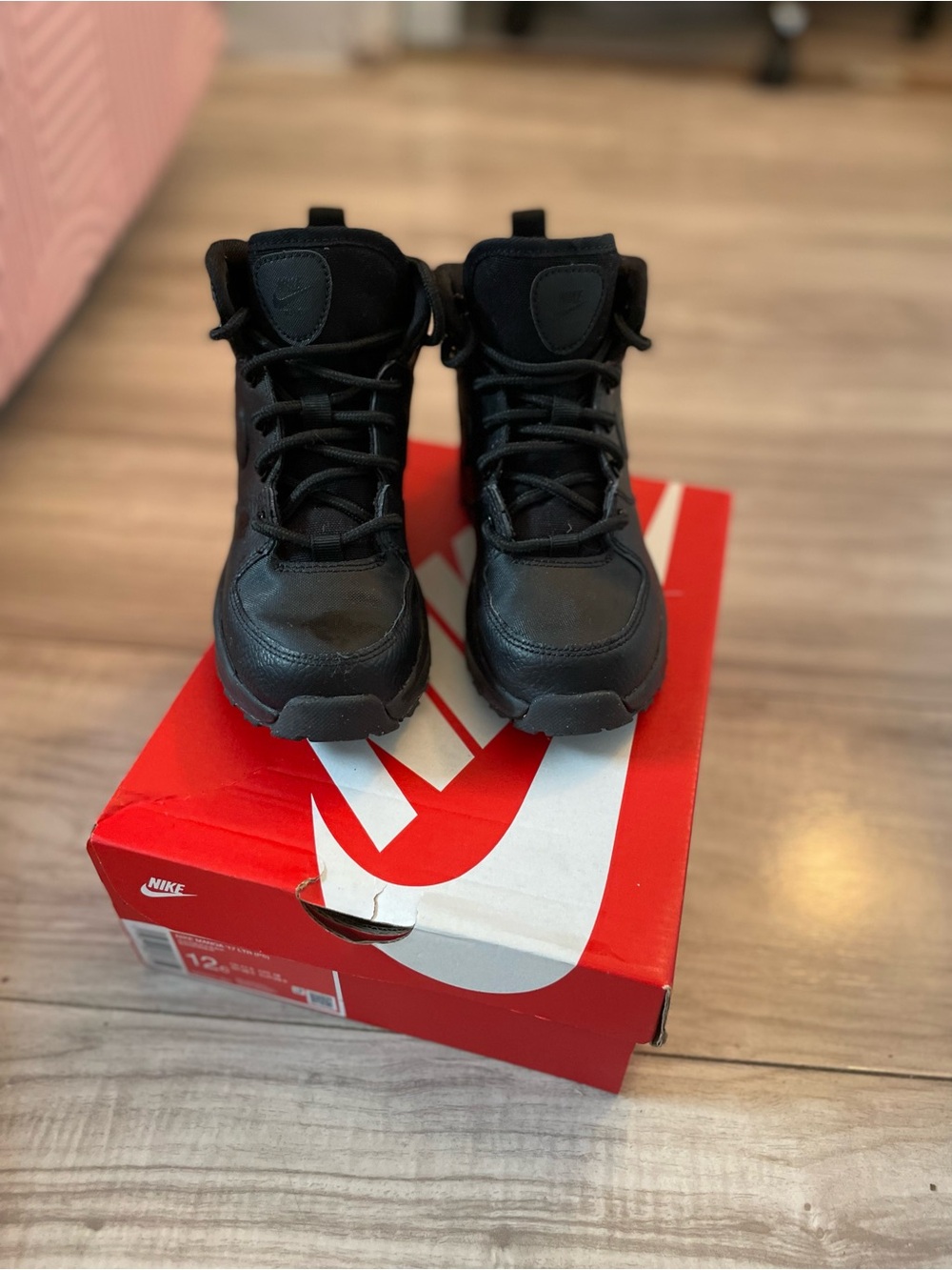 Nike ACG Kids Black High-Top Boots